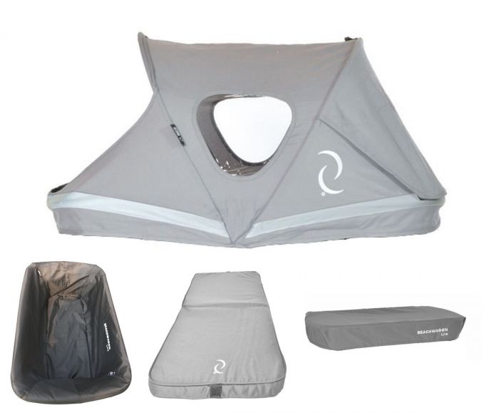 Beachwagon-Zubehörset für LITE+STURDY - CD14 Inkl. Haube, Matratze, Schutzhülle und Abdeckung