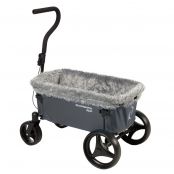 Beachwagon Kunstpelzeinsatz MINI - Dunkelgrau